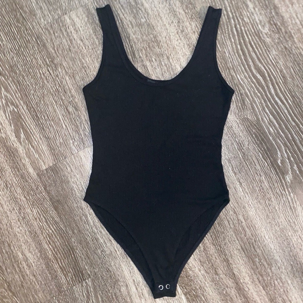 COPY - Black tank top body suit - size small